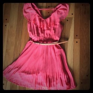 Orange/pink flowy dress